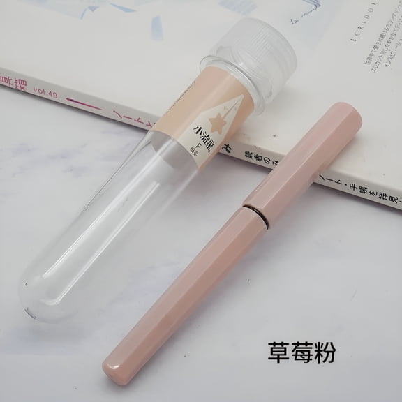 CCOCC 6-corner anti-roll fountain pen study and practice 20 colors Japanese writing stationery Strawberry Pink F