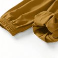 thumbnail image 4 of Wlynlyn Kids Jogger Pants Elastic Waist Cuffed Ankle Casual Soft Lightweight Trousers Multi Colors(12-13 Years,Khaki), 4 of 7