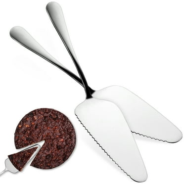 Cake Spatula Serving Pie Tool Wedding Tableware Stainless Steel Turner Travel Major 2 Pcs