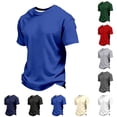 thumbnail image 5 of T-Shirts à Manches Courtes en Tricot pour Garçons, Col Rond Uni, Hauts d'Été Décontractés, 3-14 Ans, 5 of 5