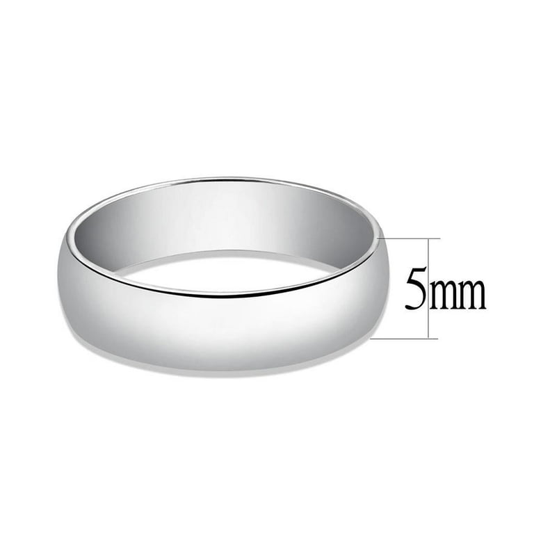 Silver 925 Sterling Silver Ring with No Stone for Women No Stone Stone  Color Style SS1375 Size 8