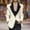*Beige, variant on Women's Work Office Dressy Lapel Single Button Peplum Blazer ,Contrast Lapel Jacket Black,Womens Plus XXL