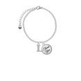thumbnail image 2 of Delight Jewelry Silvertone Large Initial - L - Domed Thank You Charm Bracelet, 6"+2", 2 of 5