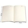 thumbnail image 2 of Título del producto: Cuaderno de Diario Owevvin Rayado, P. K. Marrón, Tema Viajeros, A5, 8.3x5.5 pulg. 60 págs, 2 of 3