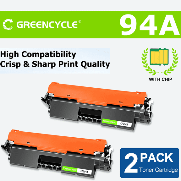 greencycle CF294A Toner Cartridge Replacement Compatible for 94A Black Toner Cartridge Laser Jet Pro MFP M148dw M148fdw M118dw M118 M149fdw Printer (2PCS)