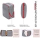 thumbnail image 5 of Cubos organizadores para maleta, juego de 3, para guardar ropa, artículos esenciales de viaje y otros objetos. Organizador de equipaje expandible., 5 of 7