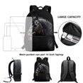 thumbnail image 6 of HUIACONG Black Stallion Backpack for Middle School Girls Large Capacity Breathable Padded Straps for Boys Girls Elementary High School Daily Use, 6 of 6