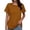Coffee, variant on Lixiuxyad Women's Fashion Round Neck Plus Size Short Sleeved Solid Color T Shirt Top Casual Summer,Brown L