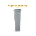 thumbnail image 2 of Staples Coastwide Professional Slim Plastic Trash Can with no Lid Gray 23 Gal. (CW50717), 2 of 4