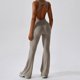 thumbnail image 2 of Gibobby Conjunto de pantalones de yoga Deportes de invierno Vestido de yoga sin Danza Body con cremallera elástica abdominal(Gris,XL), 2 of 5