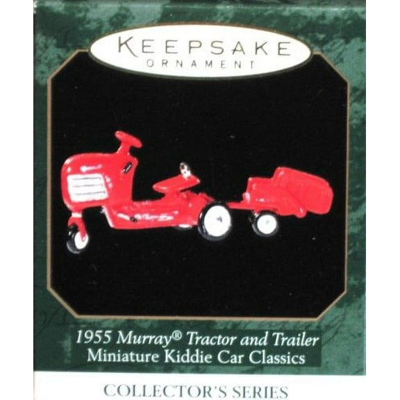 1955 Murray Tractor and Trailer 1999 Hallmark Miniature Ornament