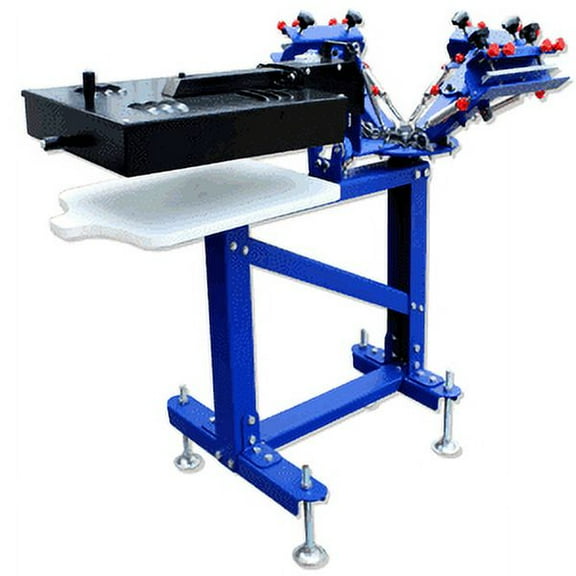 Techtongda 3 Color Micro-adjust Screen Printing Press Flas Dryer Screen Printing Machine #006107