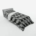 thumbnail image 2 of Ambesonne Tropical Bedding Set 3 Pcs, Monochrome Simplistic Palm, Twin, Charcoal Grey, 2 of 2