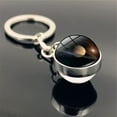 thumbnail image 1 of TopLLC Keychains Solar System Milk y Way Nebula Double Sided Glass Ball Keychain Keychain Keychain, 1 of 3