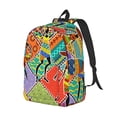 thumbnail image 2 of Balery Dancing African Womans Vintage Canvas Backpack for Men and Women - Large Capacity, Durable Travel Laptop Bag for School, Work, Hiking, and Outdoor Activities, 2 of 7