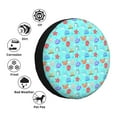 thumbnail image 4 of Cauagu Sea animals Print Travel Luggage Cover,Travel Dust-proof Suitcase Cover Softside Suitcase Protector for 18-32inch,Not Included Suitcase-17 inch, 4 of 6
