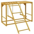 thumbnail image 2 of PawHut Wooden Chicken Activity Play w/ Swing Set, Chicken Coop Toy, Natural, 2 of 9