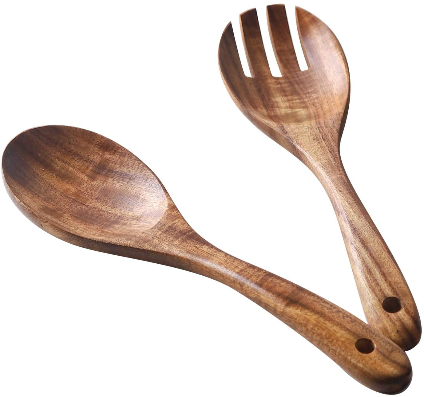 BOXWOOD SALAD FORK Duo Set,Handcrafted,Wooden,Special design fork,salad serving fork