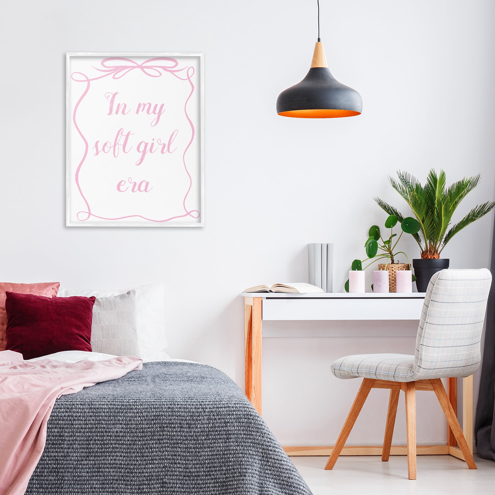 Stupell Industries In My Soft Girl Era White Framed Giclee Art, design by Lucille Price