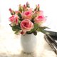 thumbnail image 4 of Gwong Decoración hogareña 1 unid táctil real toque artificial rosa fake flor boda ramo fiesta decoración del hogar Gwong 8120559, 4 of 6
