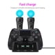 thumbnail image 3 of Kuymtek Base de carga para controlador Joypad 4 en 1, soporte para manija de juego para PS4 + PS Move, 3 of 8