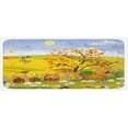 thumbnail image 1 of Fall Kitchen Mat, Rural Scenery with Sun Butterflies Birds and Daisies on Field Concept, Plush Decorative Kitchen Mat with Non Slip Backing, 47" X 19", Multicolor, by Ambesonne, 1 of 1