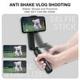 thumbnail image 3 of yeacher Portable Handheld Smartphone Gimbal Stabilizer BT Selfie Stick Retractable Foldable Built in Tripod Fill Light with USB Charging Cable, 3 of 7