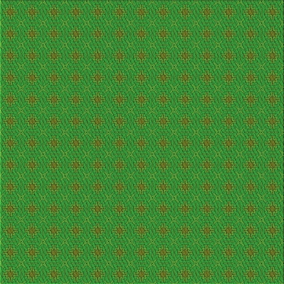 Ahgly Company Indoor Square Patterned Green Area Rugs, 4' Square