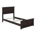 thumbnail image 3 of Leo & Lacey Classic Hardwood Eco-Friendly Panel Bed, Twin, Espresso, 3 of 6