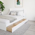 thumbnail image 4 of Nexera Harper 2-Piece Reversible Storage Bed Set, White, Double, 4 of 6