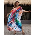 thumbnail image 4 of Sunforyou Kaftan Dresses for Women Plus Size Swimsuit Cover up Caftans Vneck Moo moo Dresses Loose Loungewear, 4 of 6
