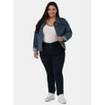 thumbnail image 2 of Time and Tru Women's and Women's Plus Denim Jacket, Sizes XS-4X, 2 of 5