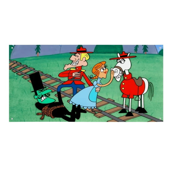The Dudley Do-Right Show-Theme Backdrops Banner Birthday Party Decor Supplies Personalized Party Backdrop Decoration,5x3ft(150x90cm)