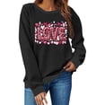 thumbnail image 6 of Valentines Sweatshirts for Women Cute Crew Neck Sweatshirt Heart Print Long Sleeve Shirt Fashion Trendy Outfits, 6 of 7
