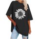 thumbnail image 1 of Camisetas de Manga Corta para las Mujeres Impreso Cuello Redondo Suelto Camiseta, Casual Cuatro Estaciones Blusa para el Hogar, 1 of 3