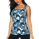 thumbnail image 1 of Fotbe Sea Animal Blusas Sin Mangas para Mujer – Estilo Casual, Corte Suelto, Slim-Fit, Cuello Redondo Deportivo, Tops de Verano para Gimnasio y Yoga-Medium, 1 of 7