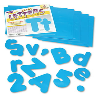 Trend Enterprises Ready Letters 4 inch Italic Blue
