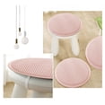 thumbnail image 4 of Beautynvta Chair Cushion, Round Thickened Seat Cushion, Non Slip Stool Cushions with Elastic Ties for Home Office Outdoor Seats, 13.78'', Pink, 4 of 5