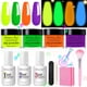 thumbnail image 1 of Kit de polvos para uñas Honey Joy, 4 colores brillantes de neón, 7 unidades, 1 of 7