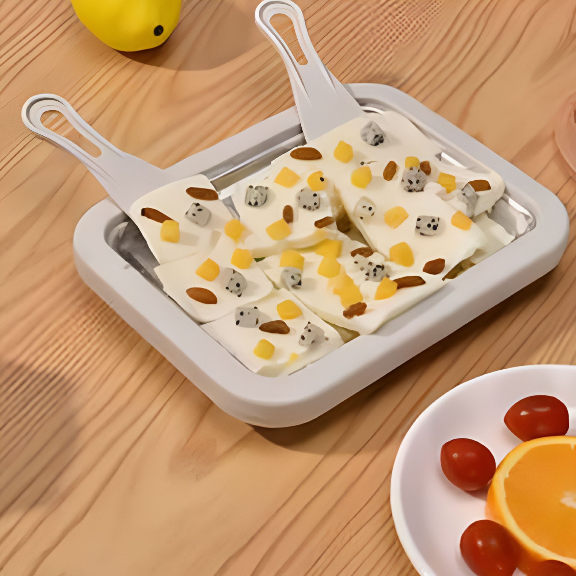 ACDANC 2026 New Ice Cream Roll Maker Rolled Ice Cream Machine Sweet Pan Instant Cold with 2 Spatulas for Making Rolled Ice Cream Yogurt for Home,Party,Kitchen,Dessert Shop,Cafe,Kids