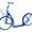 Navy Blue, variant on Amish-Made Deluxe Kick Scooter Bike - Model 2060 - Youth/Adult Size No Kickstand, Aqua Blue