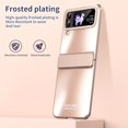 thumbnail image 6 of MonsDirect for 6.7 inch Samsung Galaxy Z Flip 3 5G 2021 Case, Hinge Protection Plating Frame Hard PC Back Shell Slim Shockproof Full Coverage Bumper Protective Shell Cover for Galaxy Z Flip 3, Pink, 6 of 7