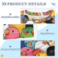 thumbnail image 2 of FORMRS Boys Rash Guard Short Sleeves Swim Shirt Quick Dry UPF 50+ Sun Protection, Sizes 3-12T, Colorful Birds Pattern, 2 of 6