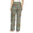 thumbnail image 3 of Naloa Dachshund Dog Bird Print Women’s Ultra-Soft Comfy Pajama Lounge Pants with Pockets & Drawstring, 3 of 8