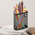 thumbnail image 5 of XIAOLE Magnetic Pencil Holder, Mesh Stainless Steel Pen Basket, Extra Strong Magnets Mesh Marker Holder Perfect for Whiteboard, Refrigerator and Locker Accessories (Black), 5 of 8