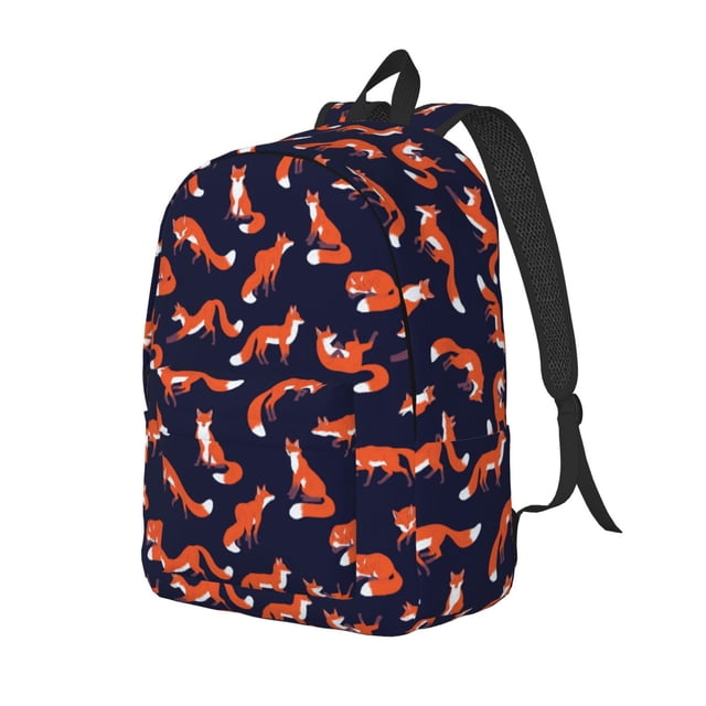 Fotbe Foxes In Different Poses Mochila de Lona con Estampado, Mochila Duradera, Mochila Versátil de Alta Calidad, Mochila Compacta Vintage-Small