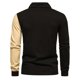 thumbnail image 3 of Blusa y camisa de manga larga con cuello vuelto para hombre, suéter informal liso de cuello redondo, suéter de manga larga, parte inferior de punto, suéter de cuello alto, blusa para hombre, 3 of 5