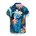 thumbnail image 4 of Guluxicc Mens Hawaiian Shirts Button Down Collared Short Sleeve Tops Summer Vacation Outdoor Casual Beach Shirts, 4 of 5