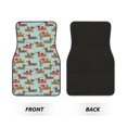 thumbnail image 2 of Yiaed Dachshund Christmas Play Print Carpet Floor Mats for Cars, Auto Accessories Front & Rear Car Floor Mats Car Floor Foot Mat Sets of 4 Pieces, 2 of 7