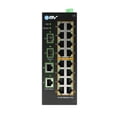 thumbnail image 2 of Conmutador Ethernet PoE industrial con riel DIN BV-Tech de 16 puertos, 2 of 2